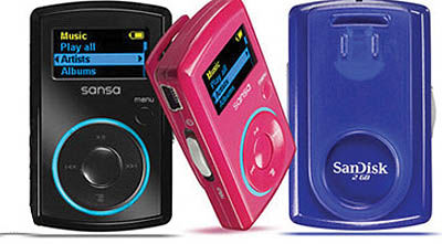 MP3 Player با رنگ‌های متنوع