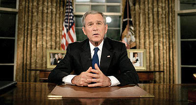 بوش: اعلام جنگ، سخت‌ترین تصمیم برای یک رییس‌جمهوری است