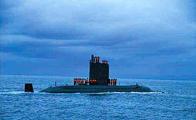 مانور قدرت کره در زیر دریا