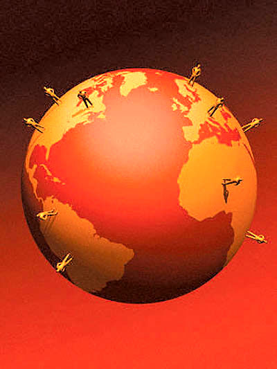 در بحث گرمایش جهانی بزرگ‌نمایی شده‌است