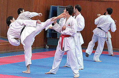 پنجمین مرحله اردوی تیم ملی کاراته