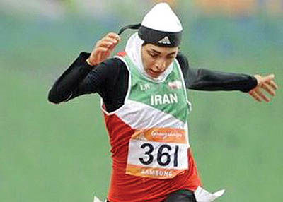 اولین زن دونده ایران در مسابقات جهانی