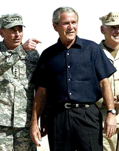 ورود غیرمنتظره بوش به عراق