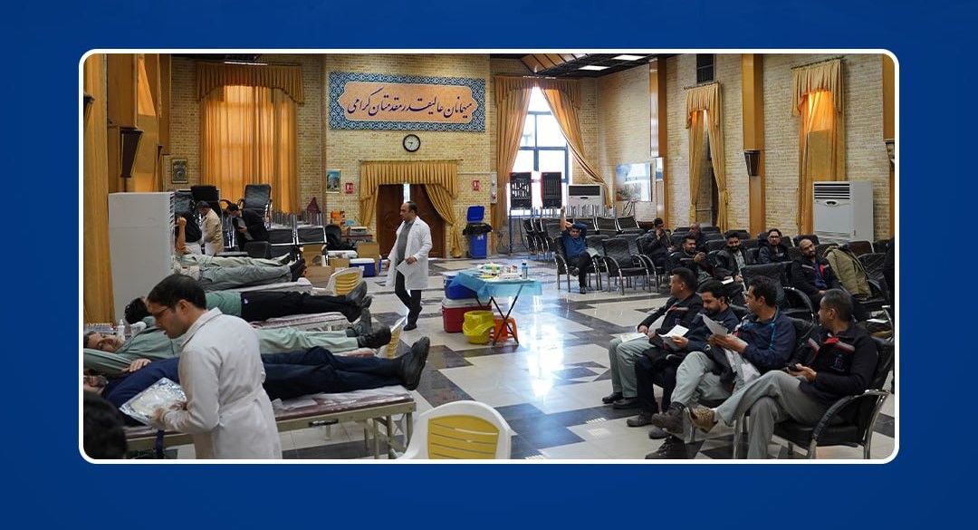 اهدای ۱۰۰ واحد خون در چهارمین دوره مشارکت کارکنان فولاد خراسان