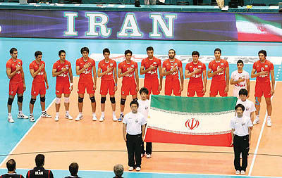 پیروزی قاطعانه والیبال  ایران مقابل مصر