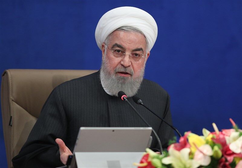 سخنرانی ویدئو کنفرانسی روحانی در مراسم ۲۲ بهمن