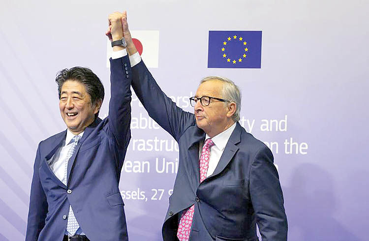 محور اروپا و ژاپن علیه چین