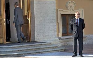 استقبال سرد پوتین از اوباما