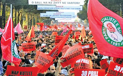 تظاهرات گسترده ضد‌دولتی در آلبانی