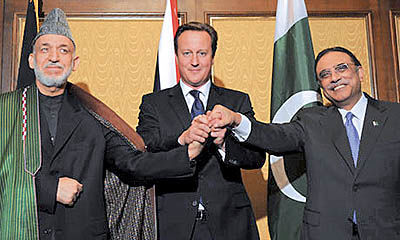 برگزاری نشست سه‌جانبه افغانستان پاکستان و بریتانیا