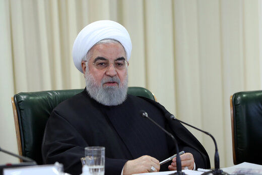 روحانی: بین جنگ و صلح یک گلوله فاصله است/ امید مردم بود که تورم را تک رقمی کرد/ لحن و برنامه آمریکا بعد از حمله موشکی ایران عوض شد