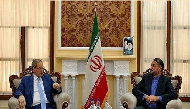 دیدار وزیران امور خارجه ایران و سوریه در تهران