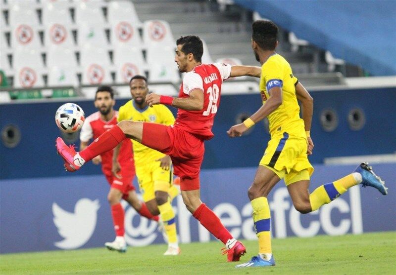تساوی پرسپولیس و النصر در نیمه نخست