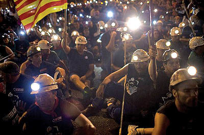 تظاهرات هزاران اسپانیایی علیه برنامه‌های اقتصادی دولت