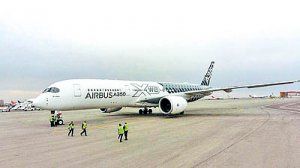 فرود نمادین A350 در مهرآباد