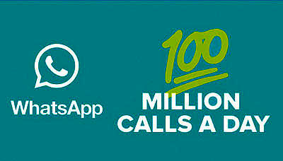 برقراری روزانه صد میلیون تماس صوتی با واتس اپ