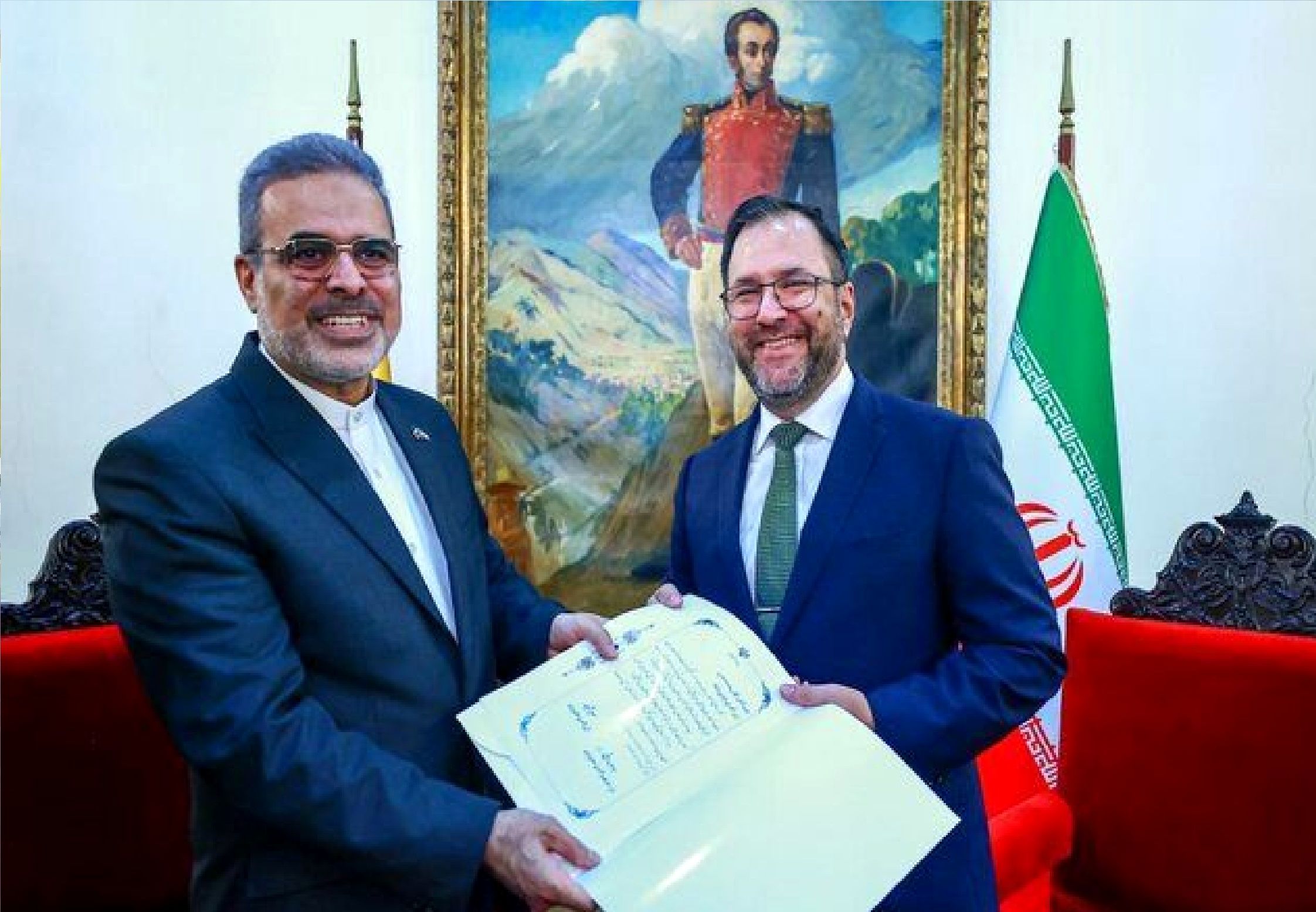 استقبال رسمی ونزوئلا از سفیر جدید ایران در کاراکاس
