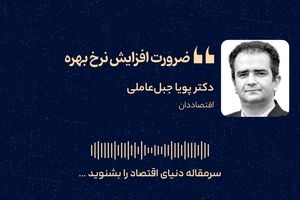 ضرورت افزایش نرخ بهره 