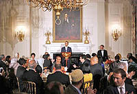 سخنان اوباما در مورد غزه در مراسم افطار کاخ سفید