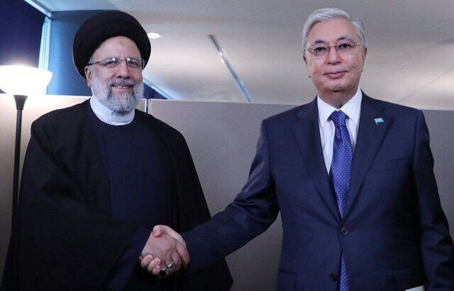دیدار رئیسی با رئیس جمهور قزاقستان
