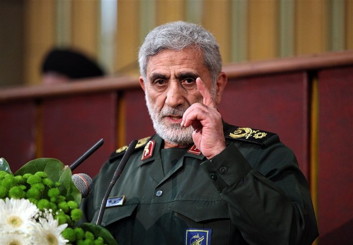 سردار قاآنی: کسانی که به آمریکا دل خوش کرده اند، عقلتان را به کار بیندازید / آمریکا از هر کس بخواهد دفاع کند، بیشتر از رژیم صهیونیستی دفاع نخواهد کرد + فیلم