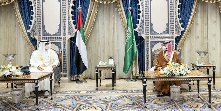 دیدار ولیعهد امارات و بن سلمان در جده 