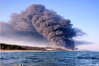 باران نفت خام در یک شهر روسیه پس از حمله اوکراین +فیلم