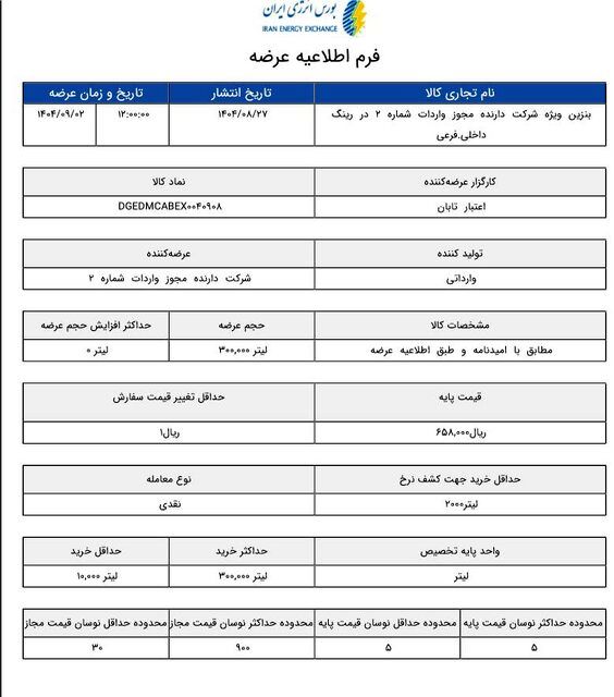 قیمت پایه بنزین سوپر اعلام شد + جزئیات 2