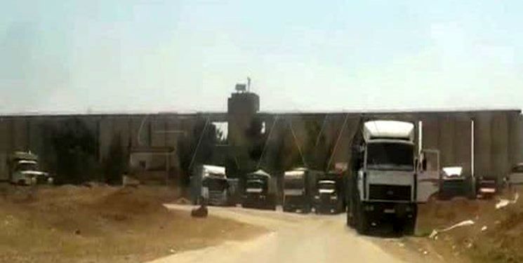 قاچاق  42 کامیون حامل غلات از سوریه به عراق توسط نظامیان آمریکا