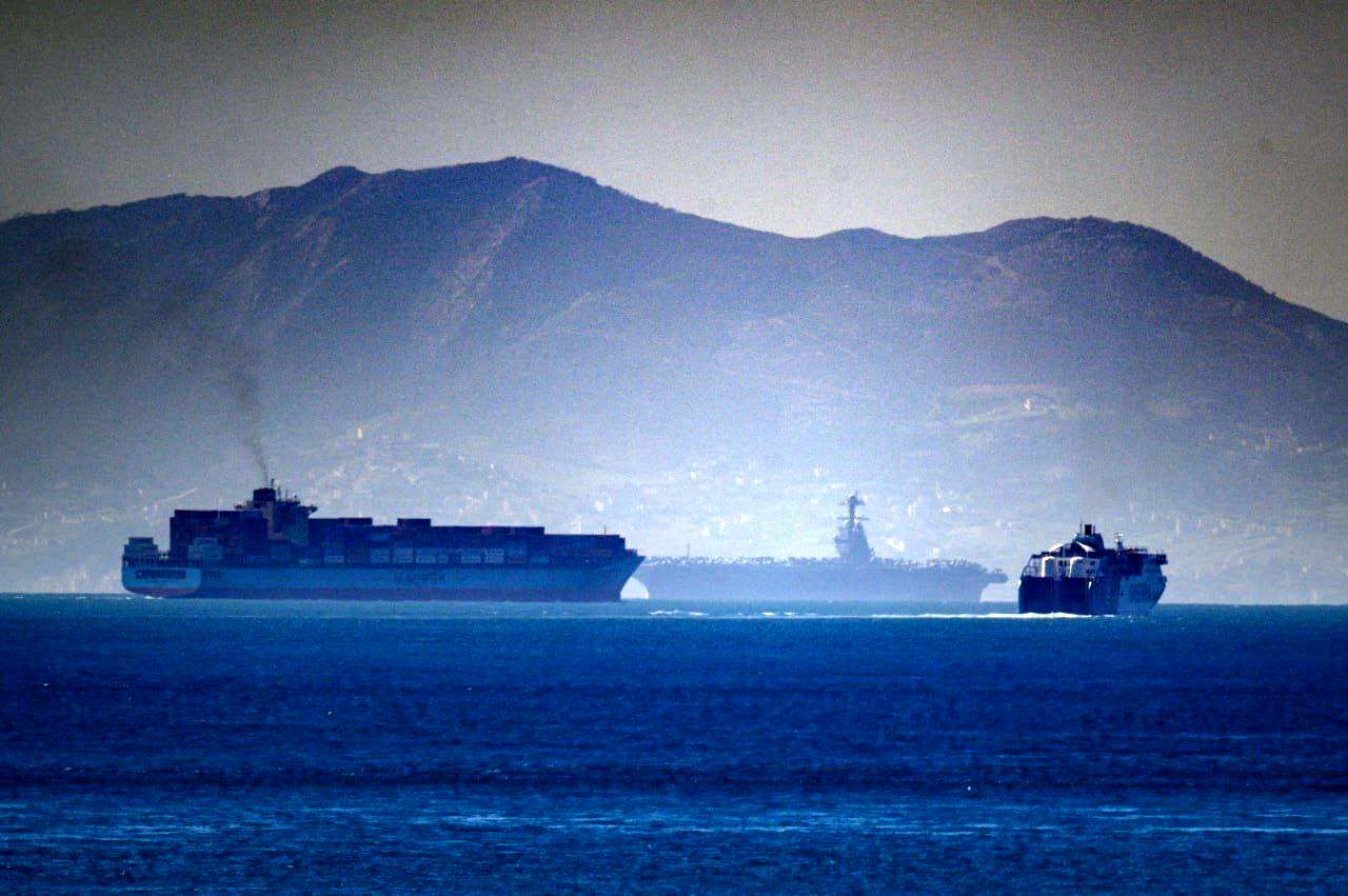 ناو هواپیمابر جرالد فورد در جبل‌ الطارق