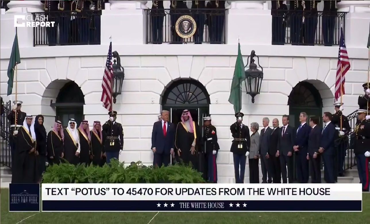 استقبال ویژه ترامپ از «بن سلمان» با استقرار گارد ویژه و پرواز جنگنده‌ها + فیلم