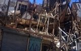 ریزش یک ساختمان در ملازینال تبریز