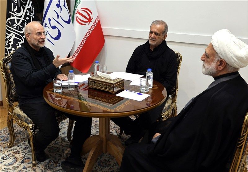 جلسه سران قوا به میزبانی قالیباف تشکیل شد + عکس