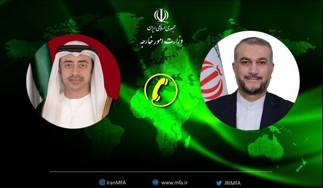 گفتگوی تلفنی وزرای خارجه ایران و امارات 