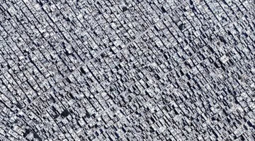 تصویر هوایی از «فقیرنشینی» در دهلی‏‌نو