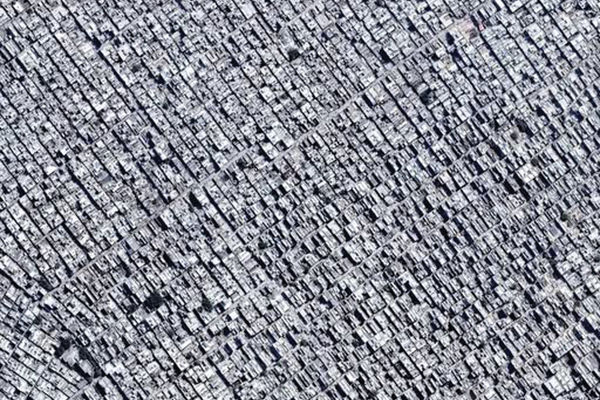 تصویر هوایی از «فقیرنشینی» در دهلی‏‌نو