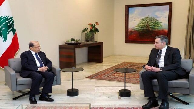 دیدار رئیس جمهوری و نخست‌وزیر مکلف لبنان برای تشکیل دولت جدید