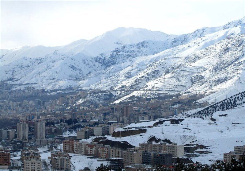 ارتفاعات تهران سفیدپوش شد