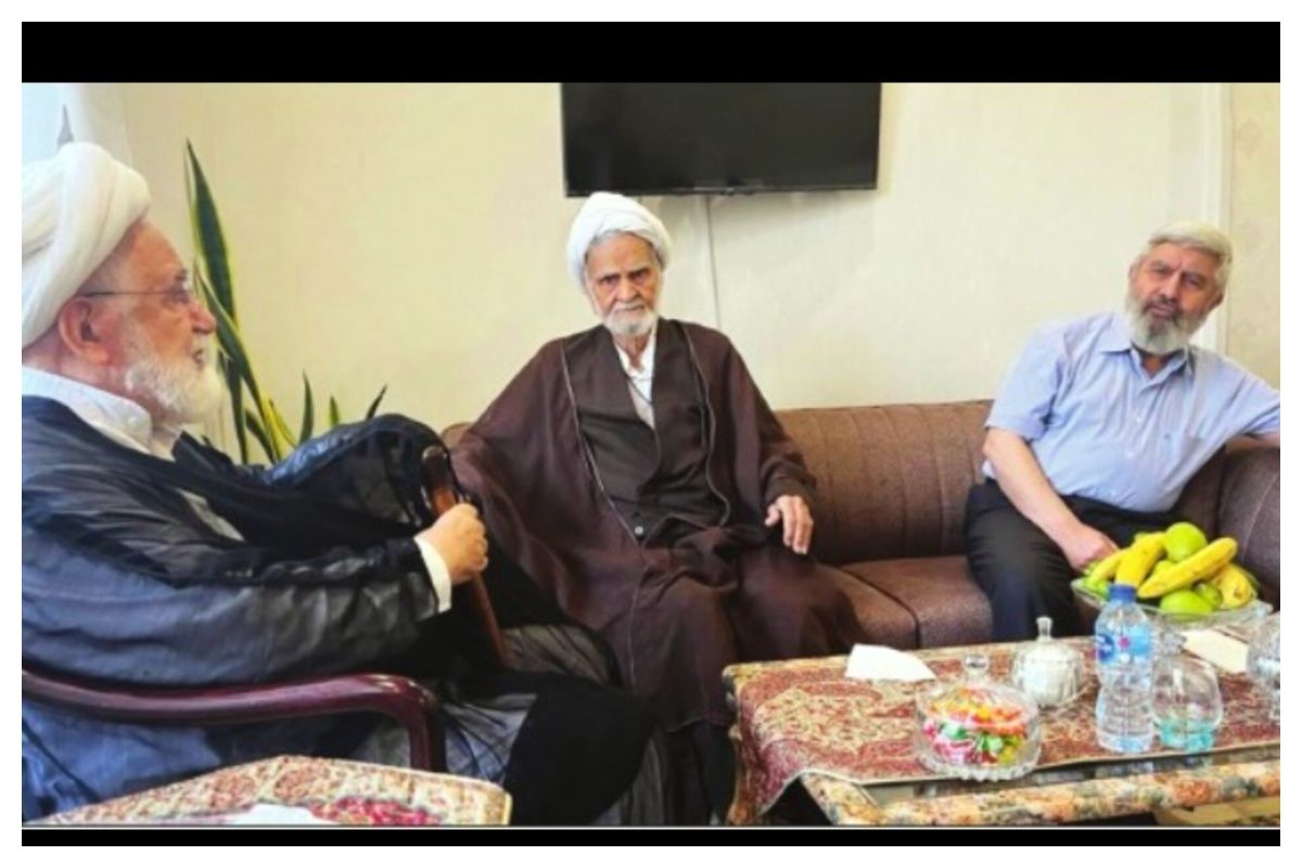 دیدار دوستانه میرحسین موسوی و مهدی کروبی با 5 چهره سیاسی