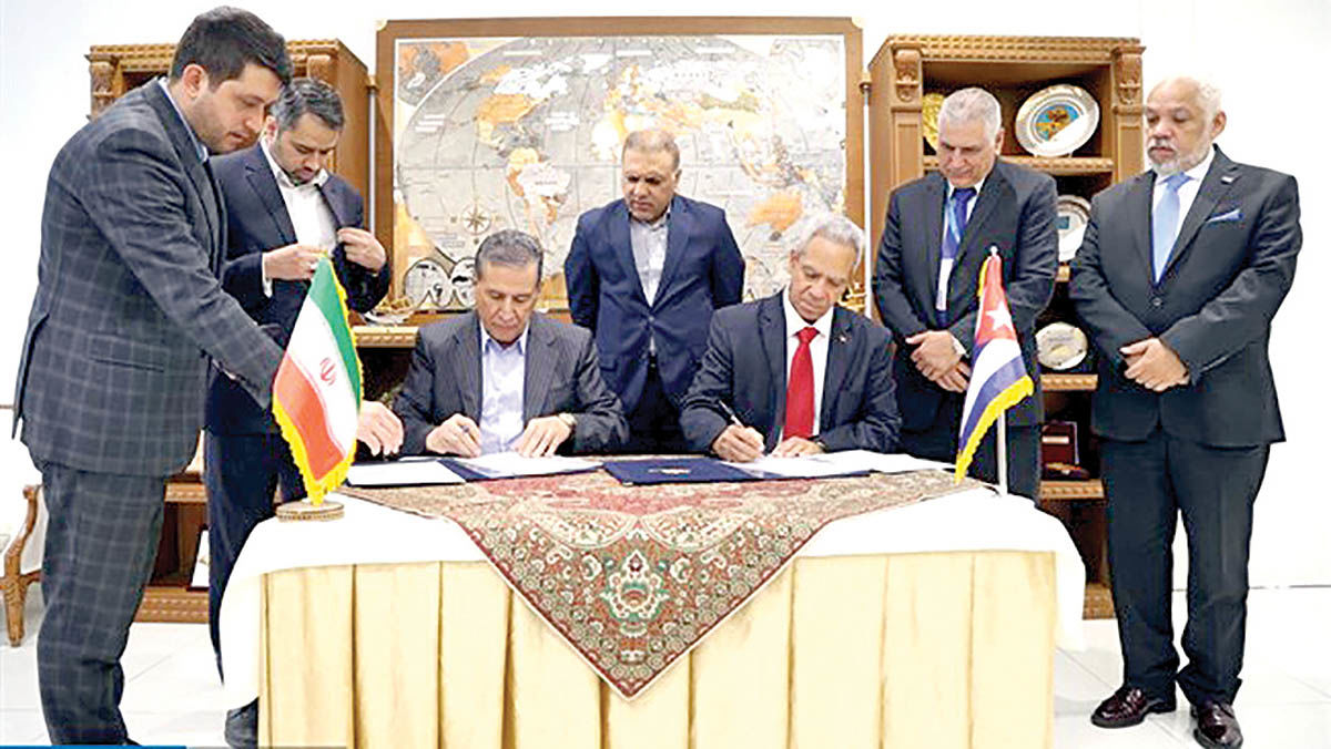 تفاهم‌نامه  تاسیس کمیته مشترک تجاری ایران و کوبا  امضا شد