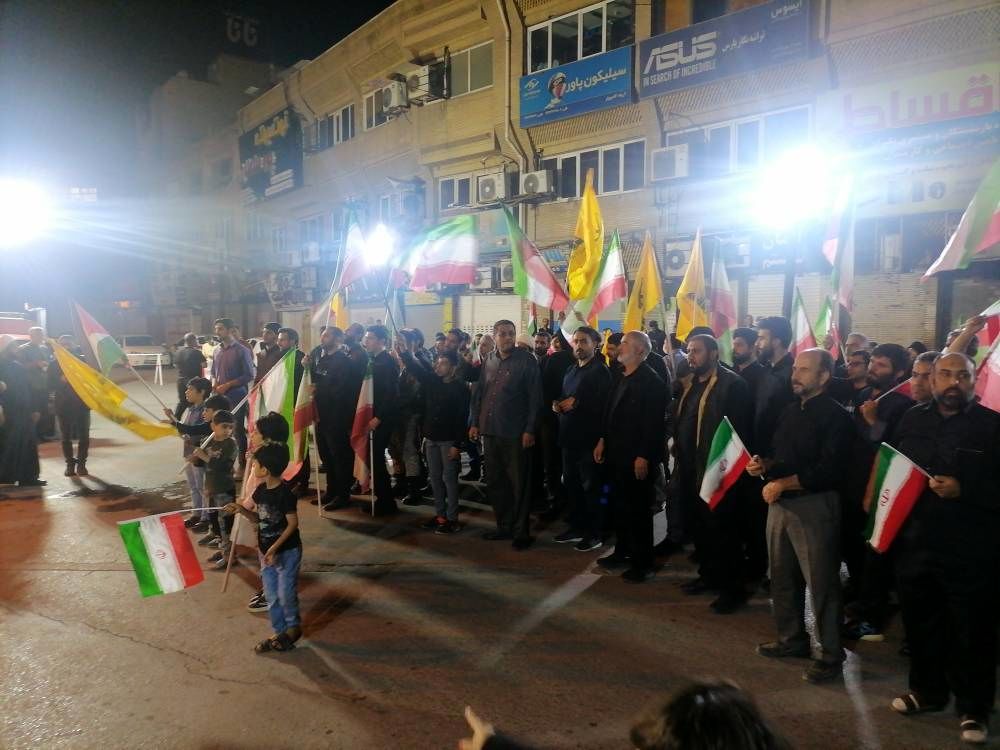 مردم اهواز حمله به کنسولگری ایران در سوریه را محکوم کردند