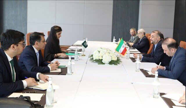دیدار امیرعبداللهیان با وزیر مشاور در امور خارجی پاکستان