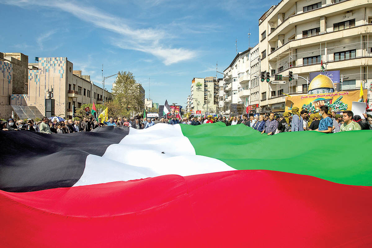 شمایل ایران در روز قدس