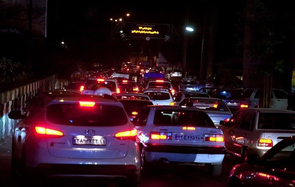ترافیک سنگین در جاده کرج چالوس+جزئیات