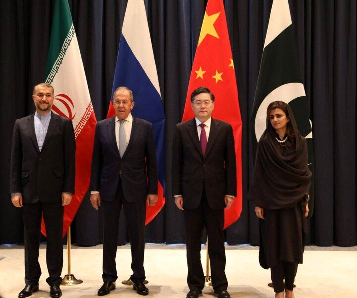 دیدار وزرای خارجه ایران، روسیه، چین و پاکستان