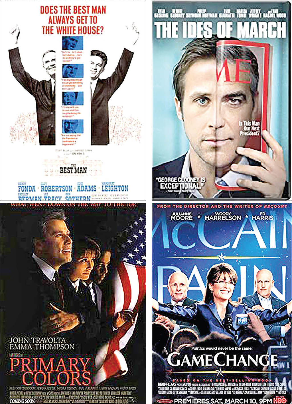 ماجراهای انتخابات آمریکا در سینما