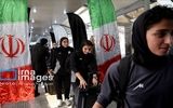 لحظه ورود اعضای تیم ملی بانوان ایران به میدان ولیعصر + فیلم