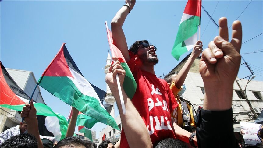 اعتراض مردم اردن به سیاستهای حمایتی آمریکا از اسرائیل