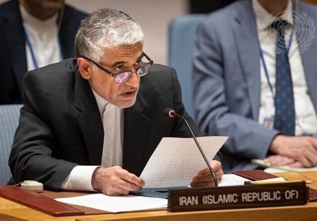 نطق تند نماینده ایران در شورای امنیت: آمریکا امنیت خود را فدای بقای نتانیاهو کرد / حق ایران برای پاسخ محفوظ است