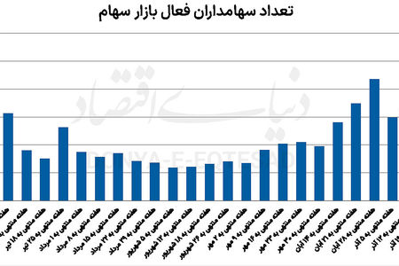 رشد 72‌درصدی سهامداران فعال